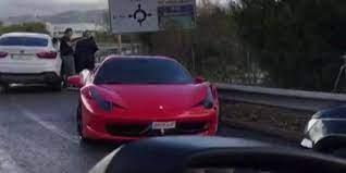 Neymar se estrelló con su Ferrari 458 Spider