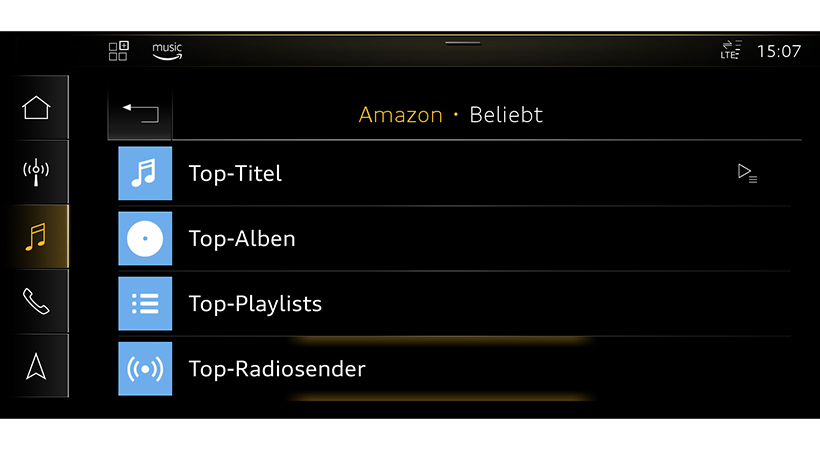 Audi Connect con Amazon Music, a tiempo para el Mundial de Fútbol
