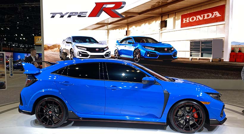 Honda Civic Type R 2020 en Boost Blue 