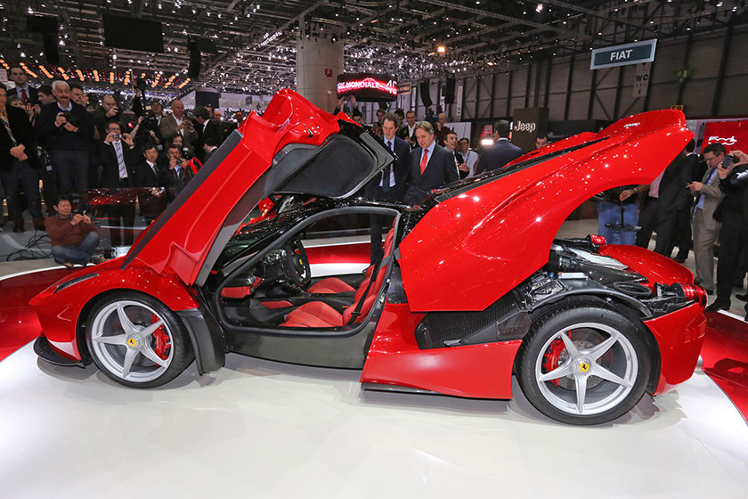 LaFerrari durante su debut en el Auto Show de Ginebra 2013. Por supuesto, fue la estrella del show. Foto: Ferrari