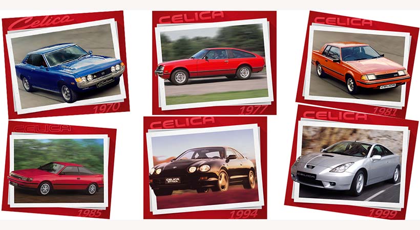 El 50 aniversario Toyota Celica celebra al deportivo original de la marca japonesa, predecesor del Toyota  86  y el nuevo Toyota Supra. Foto-composición: Toyota/Autoproyuecto.