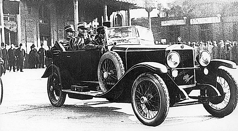 El Alfa Romeo RL en la época de la II Guerra Mundial. Foto: Alfa Romeo.