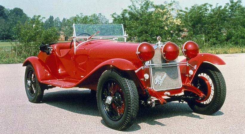 Alfa Romeo 6C 1750 1930. Foto: Alfa Romeo.