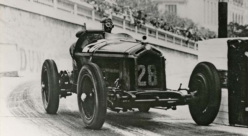 El Alfa Romeo 8C 2300 en el Circuito de Monza. Foto: Alfa Romeo.