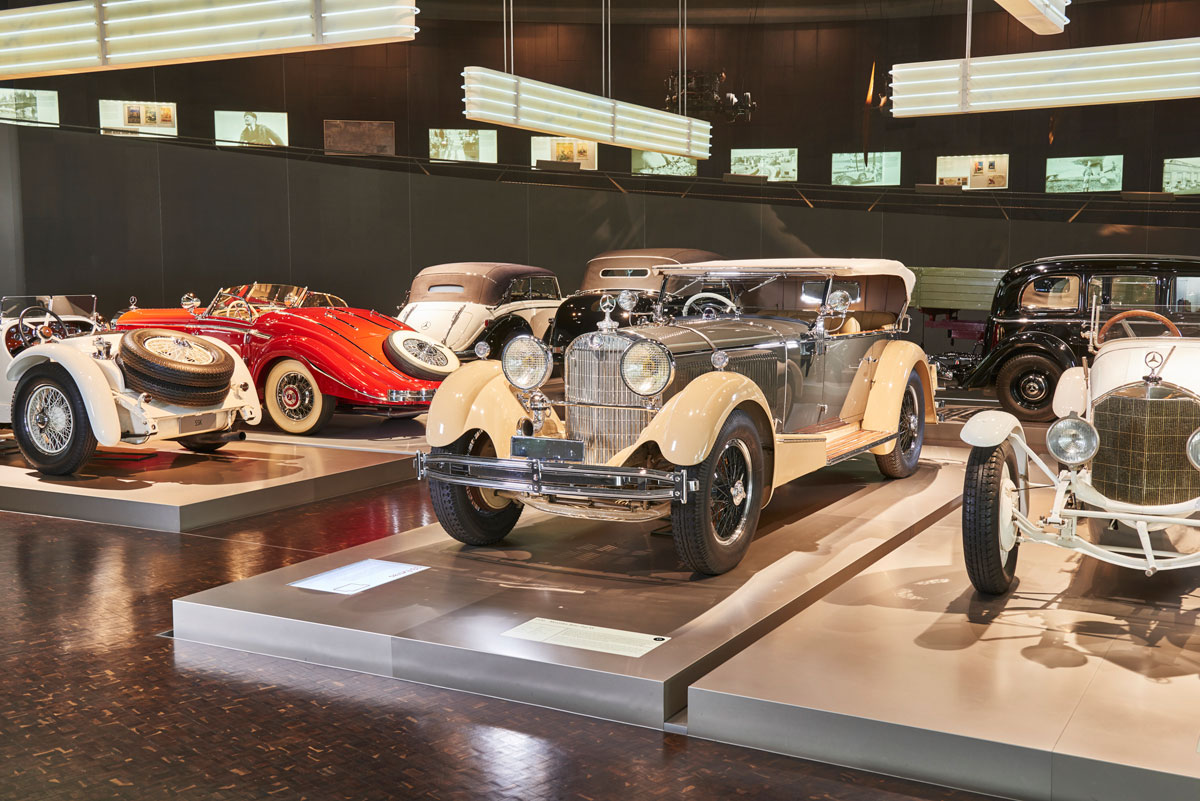 La década previa a la II Guerra Mundial fue una de las más gloriosas en cuanto al diseño y la elegancia característica de la marca alemana. Foto Mercedes-Benz