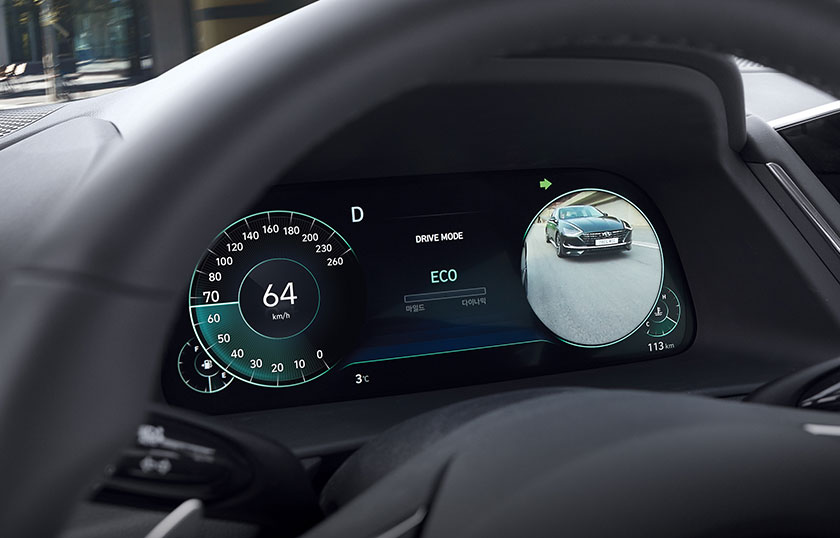 El Hyundai Sonata 2020 cuanta con un sistema de cámaras para las luces direcciones para mejorar la seguridad. Foto: Hyundai.