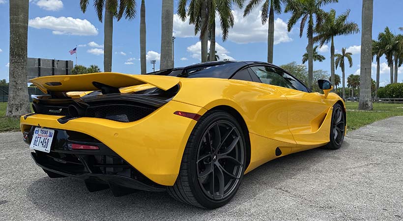 El McLaren 720s Spider 2020 cuanta con un avanzado sistema aerodinámico. Foto: Javier Mota.