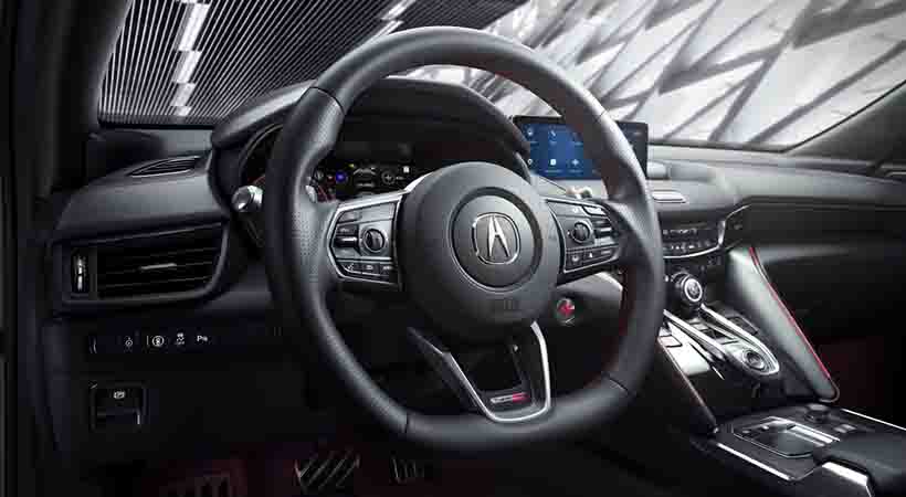 Todas las versiones incluyen volante multifunción, desde donde se puede controlar el sistema de infoentretenimiento:. Foto: Acura