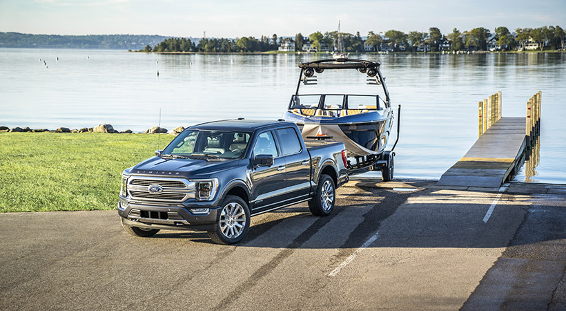 La Ford F-150 2021 tiene capacidad de remolque de hasta 12,000 libras. Foto: Ford.