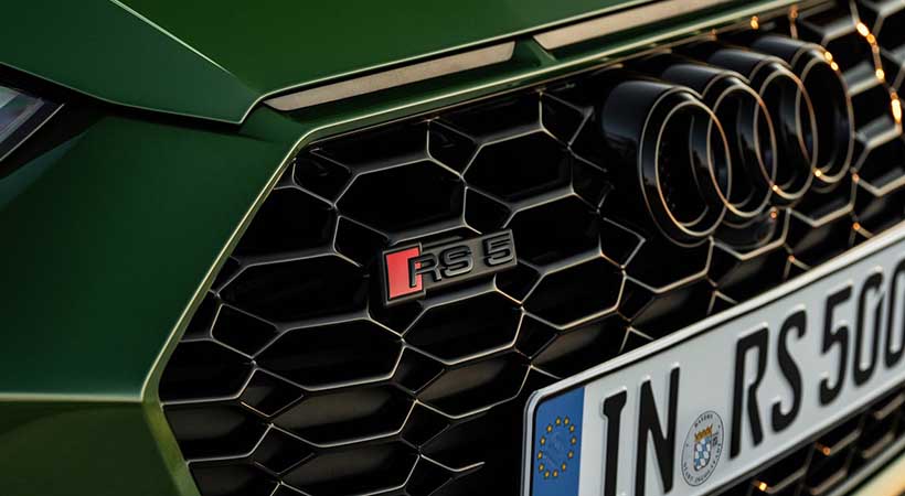 En la parrilla delantera destaca el logotipo RS 5. Foto Audi