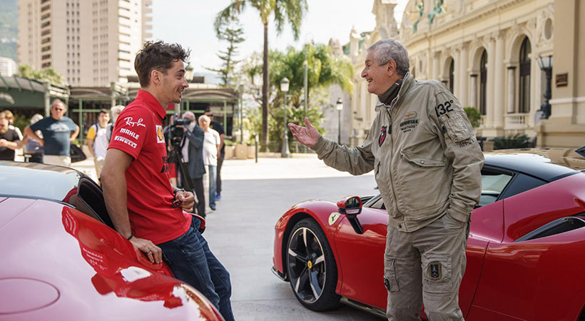 El director del clásico filme y piloto del auto, Claude Lelouch, ayudó a Ferrari durante la filmación de Le Grande Rendez-Vous. Foto: Ferrari