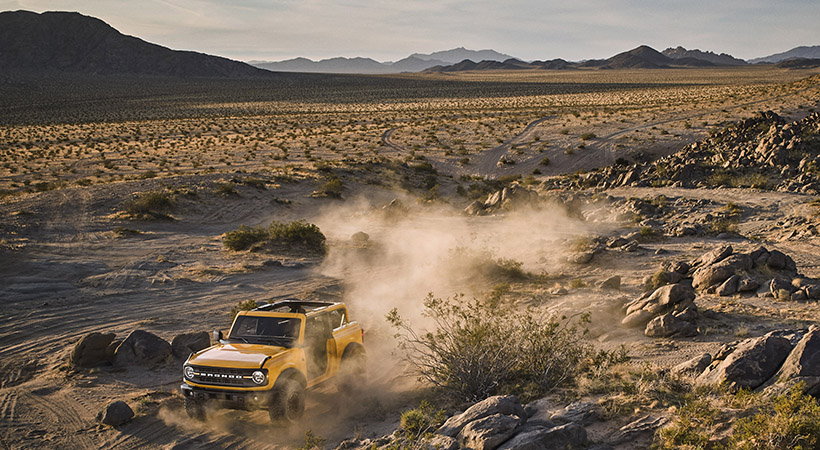 La Ford Bronco 2021 de reproducción fue probada a fondo bajo las condiciones más exigentes. Ford Bronco 2021. Foto: Ford.