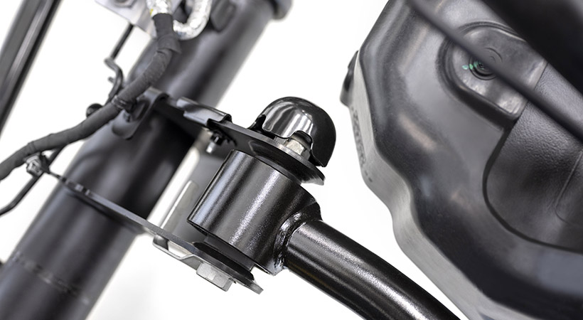 Punto de montura del eje trasero de la Ford Bronco 2021. Foto: Ford.