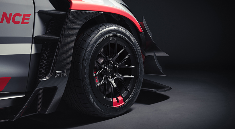El Mustang Mach-E 1400 tiene frenos Brembo. Foto: Ford.