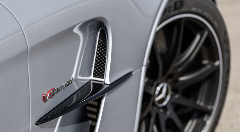 Cada detalle de diseño del Mercedes-AMG GT Black Series 2021 fue creado pensando en la aerodinámica y el alto desempeño. Foto: Mercedes-AMG.