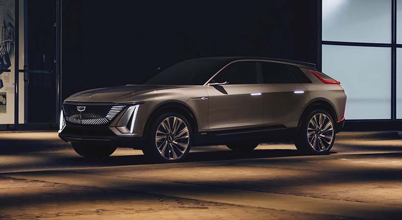 El diseño exterior de la Cadillac LYRIQ muestra la nueva imagen de la marca de lujo de Detroit. Foto: Cadillac.