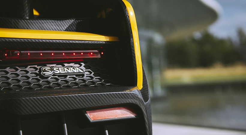 El McLaren Senna “Ride On” también cuenta con detalles de imitan la fibra de carbono. Foto: McLaren