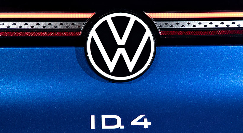 Al frente destaca el nuevo logotipo de la marca, develado apenas el año pasado. Foto: Volkswagen