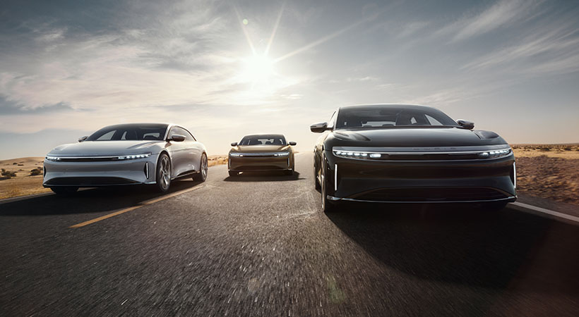 Lucid Motors comenzará con el Lucid Air más exclusivo de todos y de ahí proseguirá la producción y el envío del resto de modelos hasta llegar al más económico y básico de todos. Foto: Lucid Motors