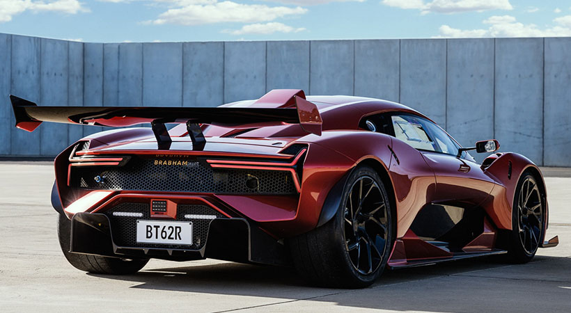 Existen dos versiones del auto, Signature Series que es diseñado por el cliente y Celebration Series, el cual honra los logros de Brabham en la F1. Foto: Brabham