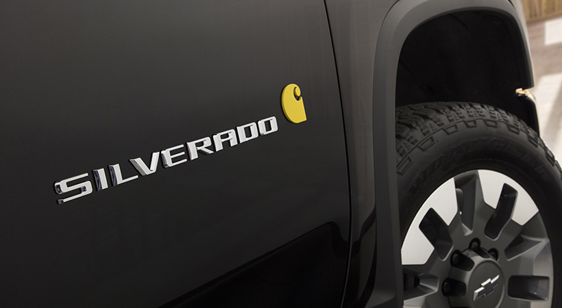 la Carthartt Special Edition con acabados interiores específicos y pintura negra Mosaic Black Metallic para la carrocería, además de rines de 20 pulgadas. Foto: Chevrolet.