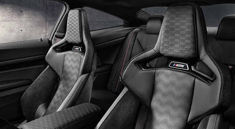 Al abrir las puertas del BMW M4 Competition x KITH encontramos muchos aspectos exclusivos con la firma del genio de la moda. Foto: BMW