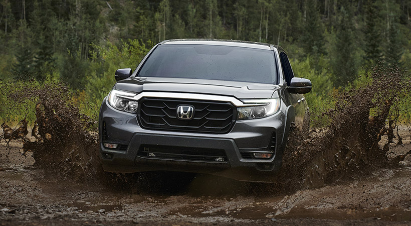 La nueva Ridgeline incluye el sistema Honda Sensing, así como advertencia de colisión frontal, asistente de mantenimiento de carril, mitigación de salida de la carretera con advertencia de salida carril y control de crucero adaptativo. Foto: Honda