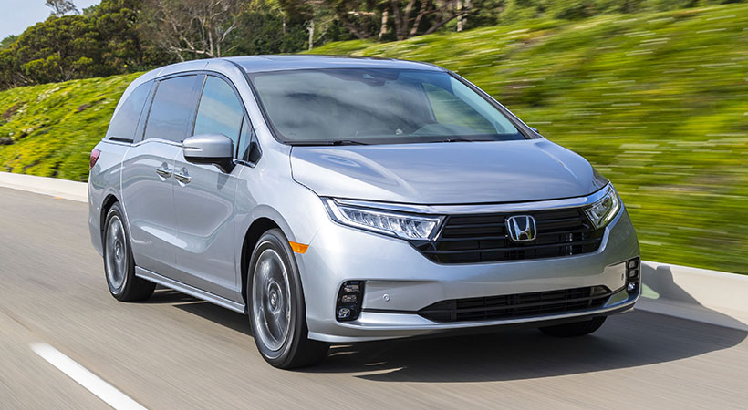 La Honda Odyssey renovada para 2021 recibe numerosas actualizaciones de estilo. Foto: Honda