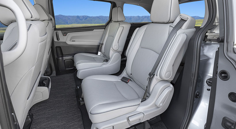 En el interior, la Odyssey 2021 tiene nuevos controles de clima. Foto: Honda