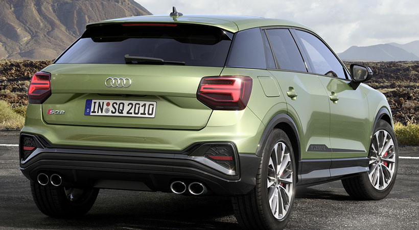 La parte trasera de la SQ2 cuenta también con luces LED y direccionales Dynamic en la versiones más altas de la gama. Foto: Audi