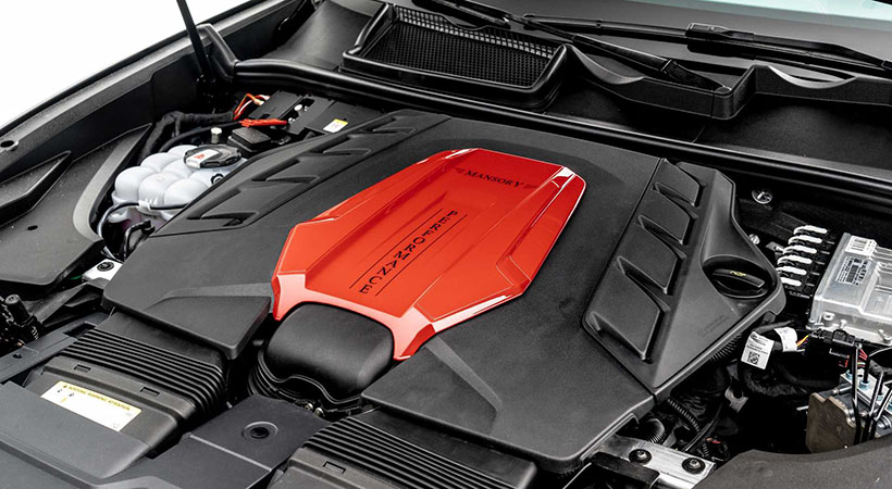 La computadora recibió una reprogramación para aumentar su potencia hasta los 770 hp. Foto: Mansory