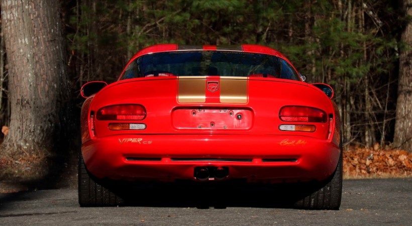 La idea era construir 50 de estos Viper GTS CS, dividiéndolos en números iguales entre coupès y convertibles. Foto: Mecum