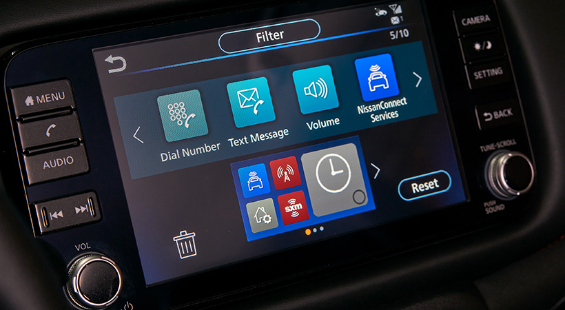 Nissan Kicks 2021 conserva elementos como llave inteligente, climatizador automático y pantalla de 7 pulgadas para el cuadro de instrumentos. Foto: Nissan