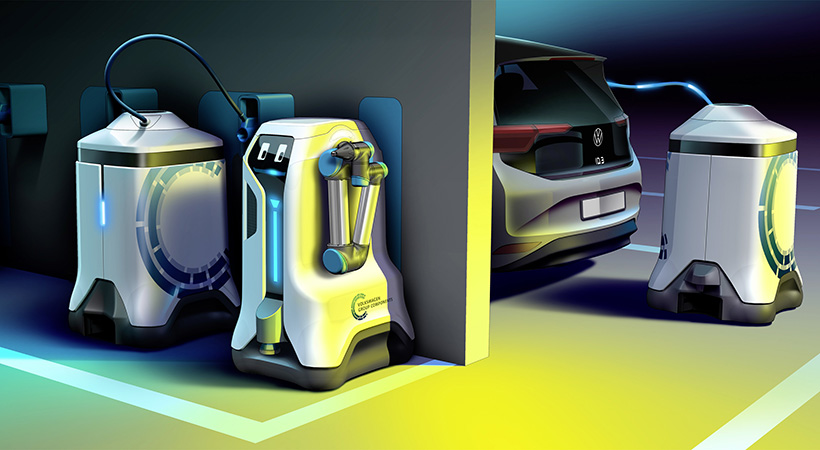 robot de carga móvil de Volkswagen
