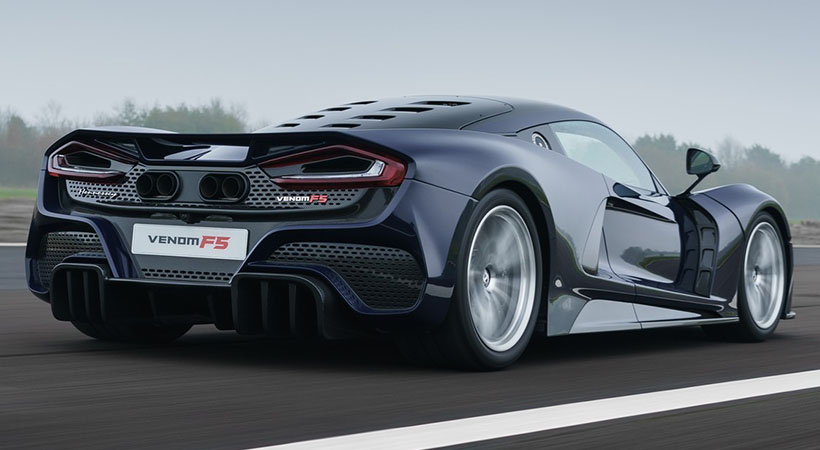 La velocidad meta es las 311 mph (500 km/h) pero la marca ha confirmado que el auto es capaz de más. Foto: Hennessey