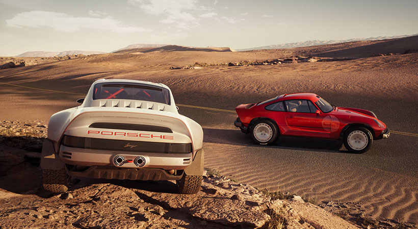 El Singer ACS es un 911 de rally comisionado en dos versiones, una para el desierto y otra para el pavimento. Foto: Singer