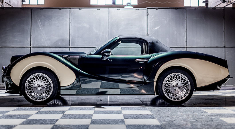 Inspirado en los autos clásicos de los años 30s a los 60s, el Hurtan Grand Albaycin es un deportivo español basado en un Miata. Foto: Hurtan