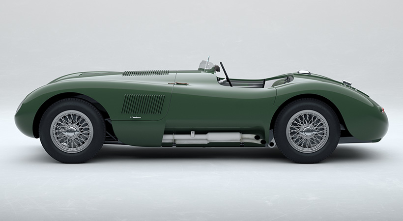 Este Jaguar C-Type se construirá a mano, manteniéndose fiel al modelo original, aunque se beneficiará de las técnicas modernas de hoy en día. Foto: Jaguar 