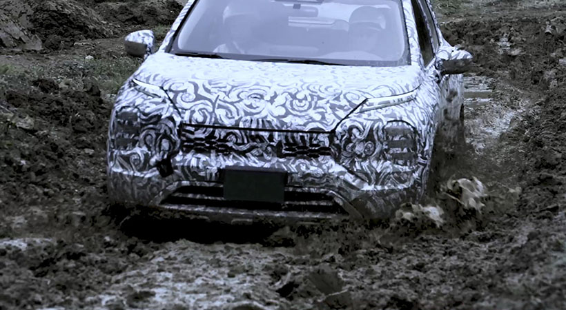 Mitsubishi Outlander 2022 teaser Mitsubishi Outlander 2022 teaser