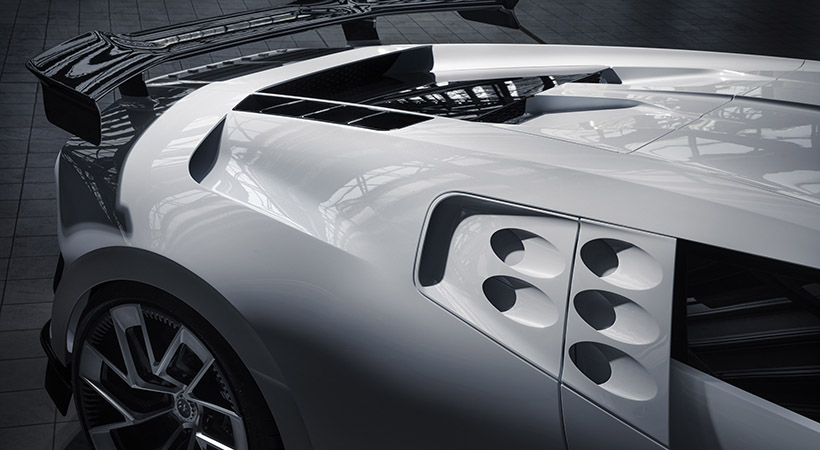 Este auto será impulsado por el mismo motor de 16 cilindros que porta el Chiron. Foto: Bugatti.