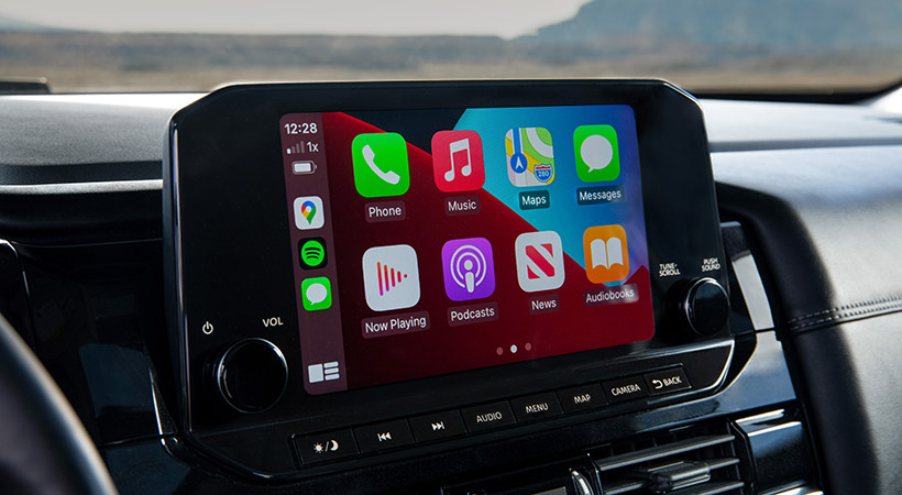 Es de serie para todas las versiones, la pantalla de infotenimiento de 9 pulgadas. Foto: Nissan 