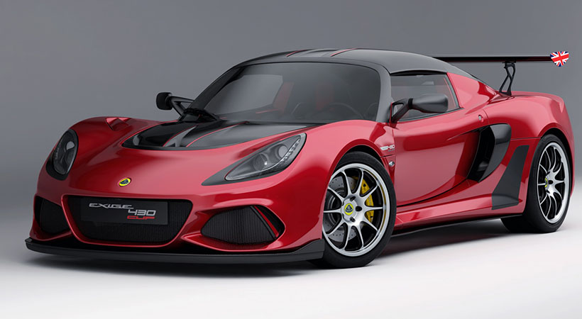 El Exige Cup 430 es la versión más extrema y potente del modelo, pero no es la más veloz de todas. Foto: Lotus