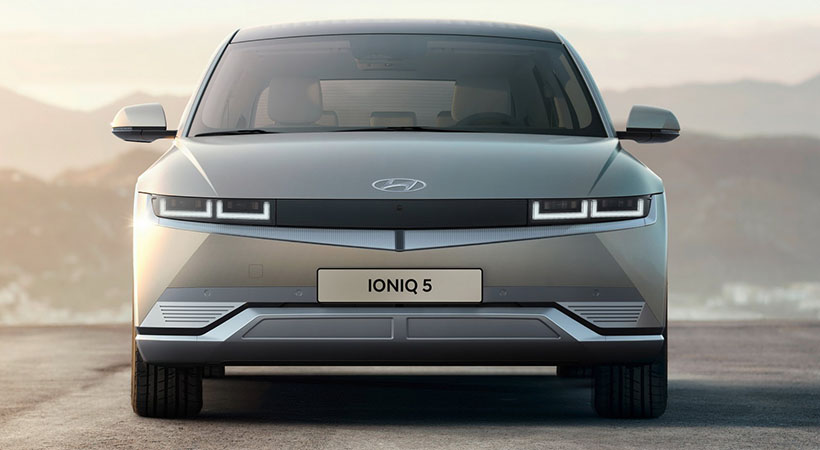 El Hyundai Ioniq 5 es una nueva CUV completamente eléctrica que llegará al mercado estadounidense el próximo año. Foto: Hyundai