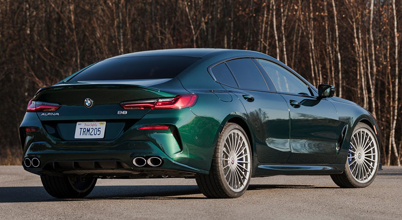 El coupè deportivo de cuatro puertas es fácilmente distinguible gracias a los cambios realizados en el exterior. Foto: Alpina