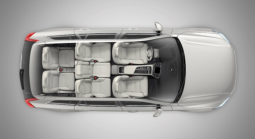 Con asientos normales cuenta con espacio para 7 pasajeros. Foto: Volvo