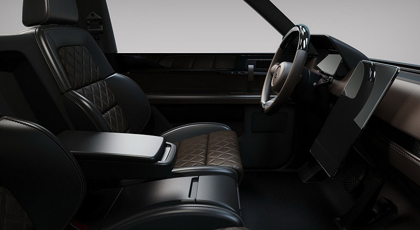 Dentro de la pickup encontrarás un espacio minimalista pero moderno, algo a lo que los autos de Alpha ya nos tienen acostumbrados. Foto: Alpha