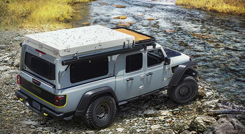 Jeep Gladiator Farout Concept, uno de los protagonistas del Easter Jeep Safari 2021. Foto: Jeep