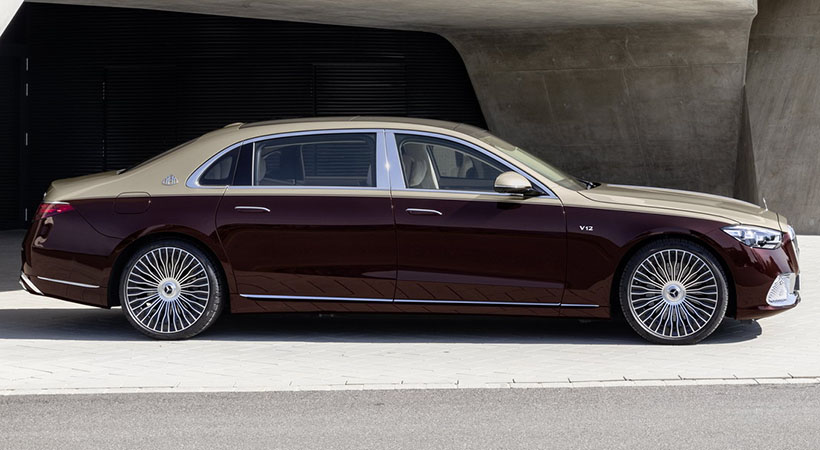 El doce cilindros produce 621 hp y 738 lb/ft de torque y está acoplado a una caja automática con tracción total. Foto: Mercedes-Maybach