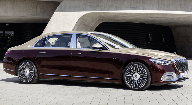 El modelo tiene características típicas de Maybach, como una parrilla única y un parachoques delantero modificado. Foto: Mercedes-Maybach
