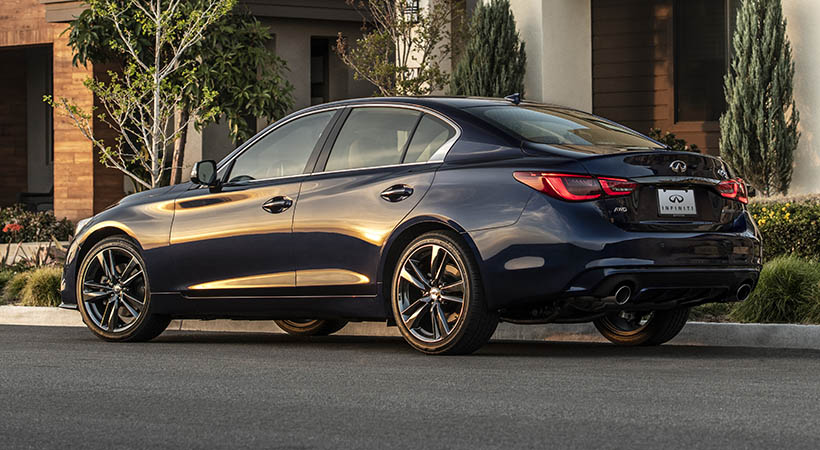 este sedán de edición especial llega impulsado por el motor V6 de 3.0 litros de la serie VR de doble turbo. Foto: Infiniti